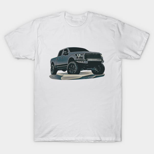 Lifted 4x4 Ford pickup T-Shirt by mfz